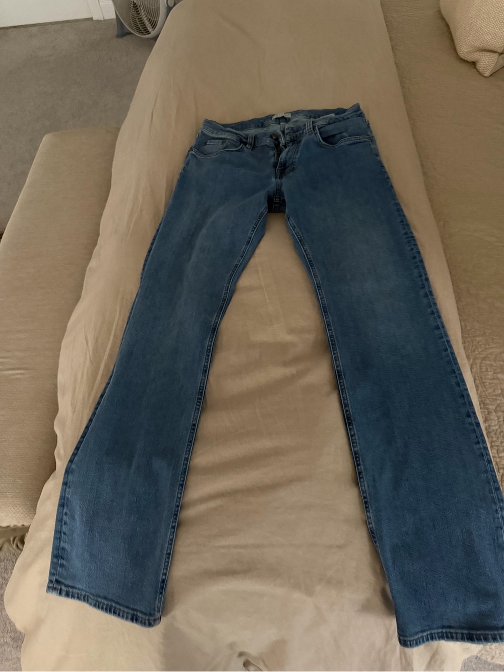 Tecovas Men's Blue Straight Jeans